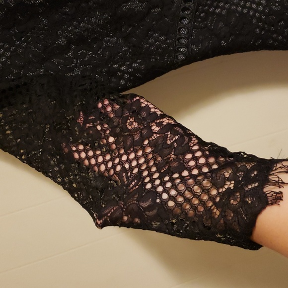 Antonio Melani Black and Gray Lace Dress - mordernwear.com Antonio Melani Black and Gray Lace Dress - mordernwear.com